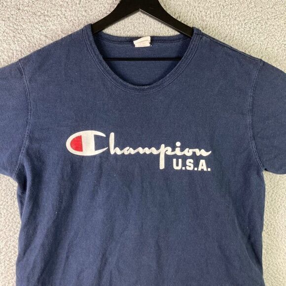 Champion USA Vintage T-Shirt Mens‎ Size XL Reverse Weave Shirt Crewneck 90s Vtg - Picture 4 of 11